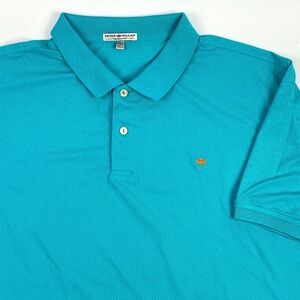 (sold)Peter Millar Tailored Fit Short sleeve Men's Golf Polo Size XXL